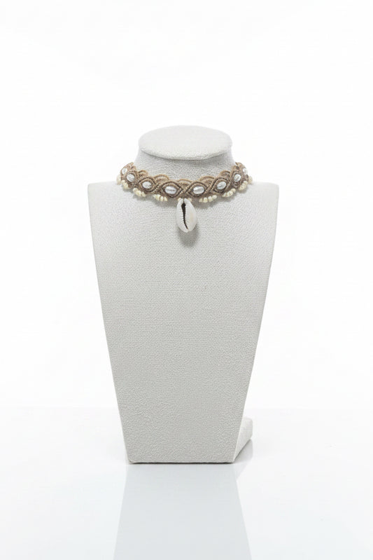 Luna Shell Deluxe Pearl Choker