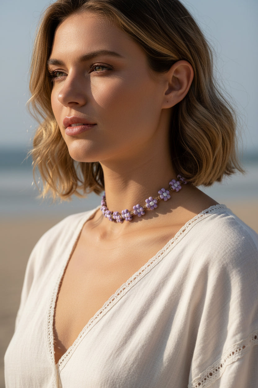 Wildflower Choker Necklace - Large