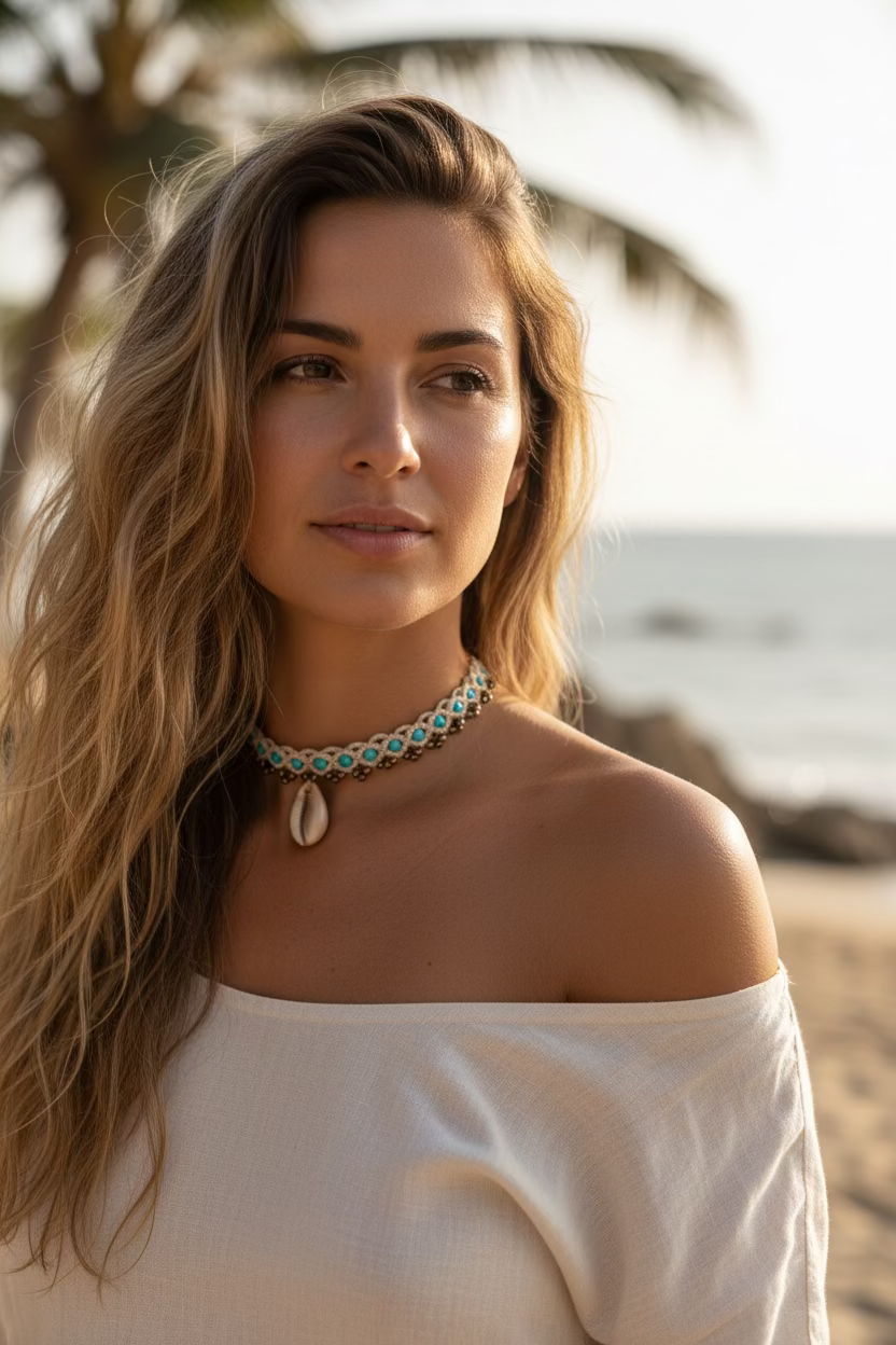 Luna Shell Deluxe Choker